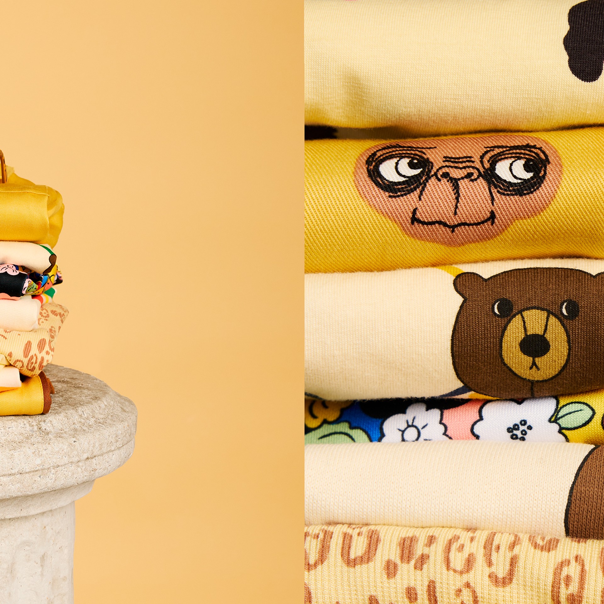 Pile of clothes in Mini Rodinis easter 3 for 2 campaign