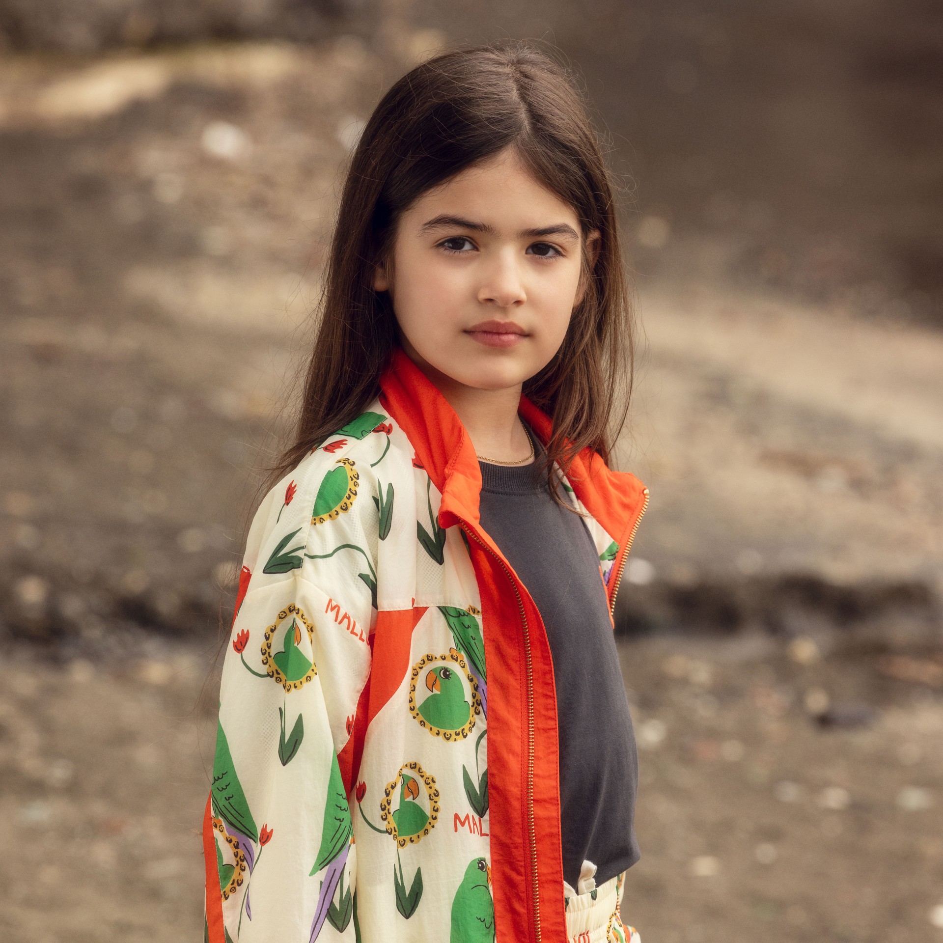 Girl wearing Mini Rodini.