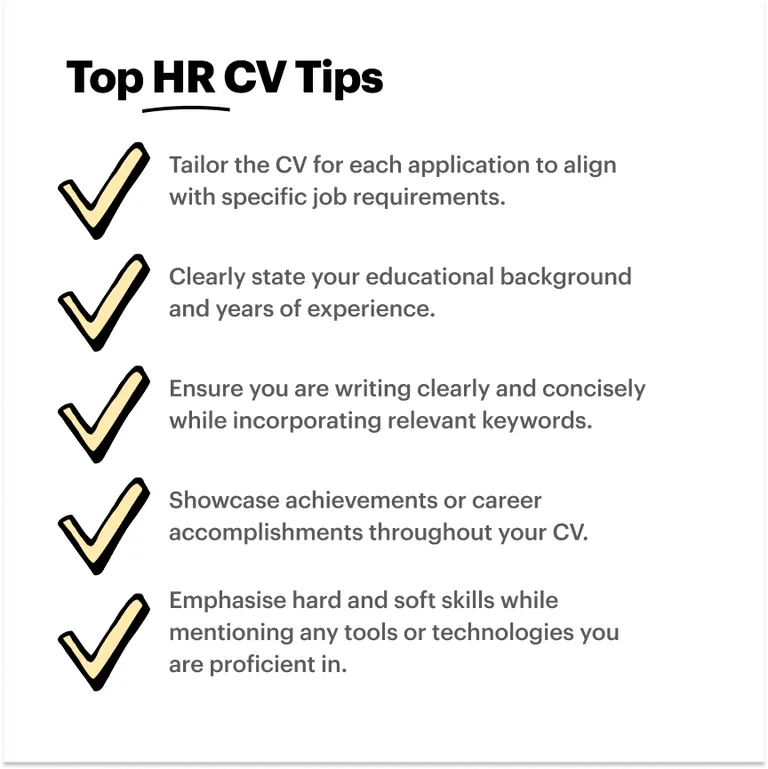 Human resources CV tips
