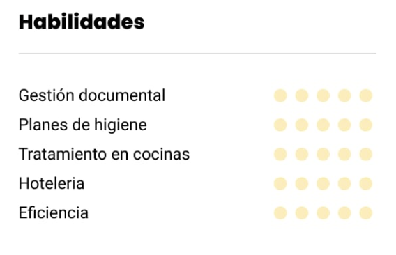habilidades para un cv de limpieza ejemplo
