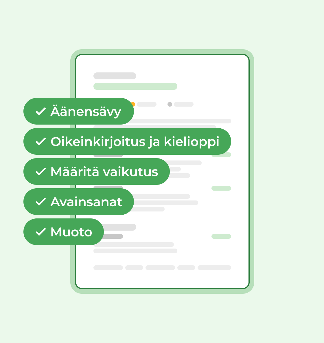 AI-CV-rakentajan parannukset