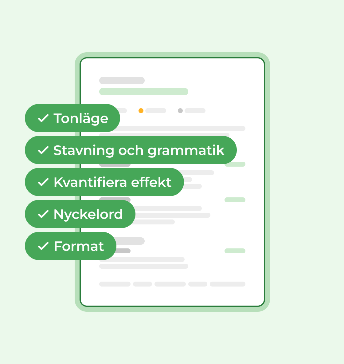 Förbättringar med AI-CV-skaparen