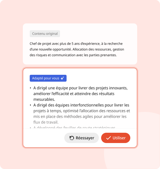 Créer un CV avec l'IA