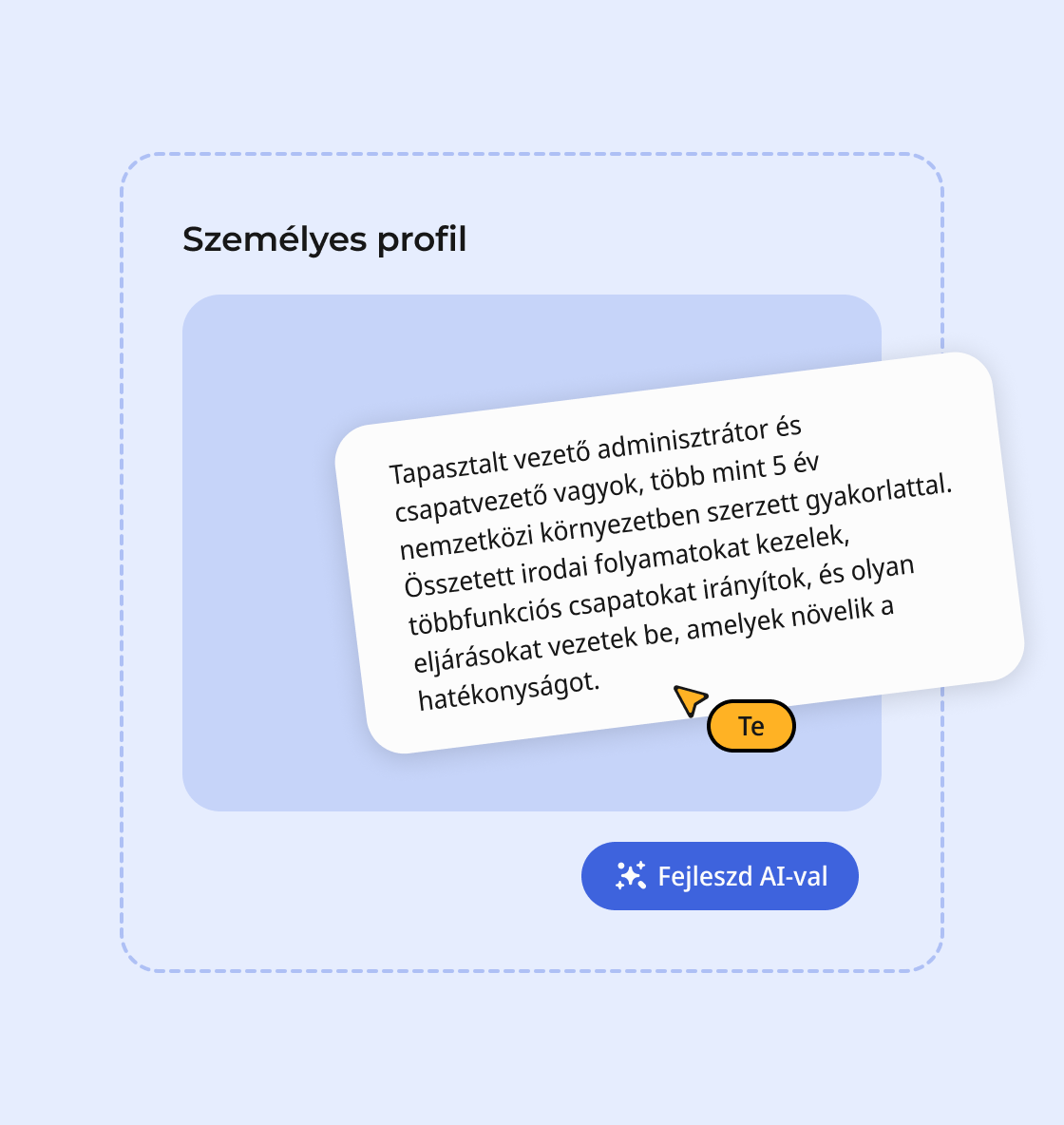 AI-alapú személyesprofil-fejlesztések