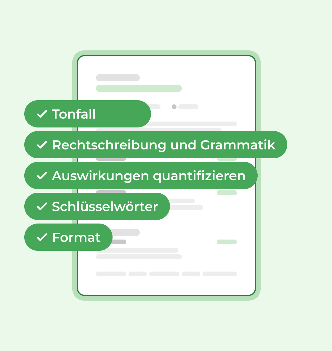 KI-gestützte Lebenslauf-Optimierung