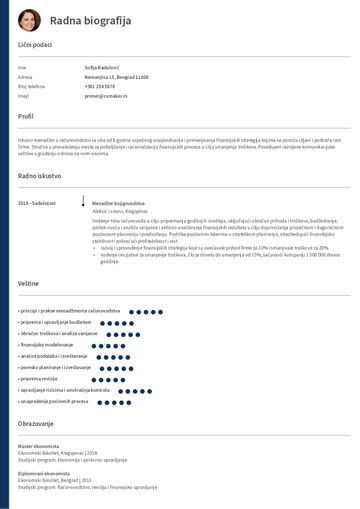 cv šablon oxford ljubičasto