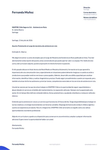 carta de presentación plantilla duke azul