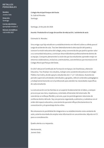 carta de presentación plantilla harvard marrón