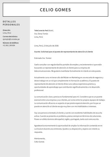 carta de presentación plantilla auckland marrón