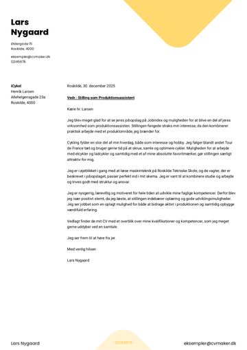 ansøgning skabelon yale gul