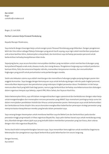 surat lamaran template cambridge cokelat