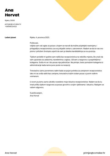 motivacijsko pismo predložak yale žuto