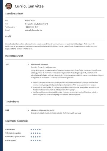 önéletrajz sablon oxford lila