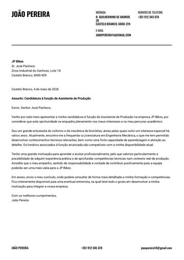 Exemplo carta de apresentação wisconsin