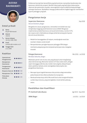 templat CV edinburgh ungu