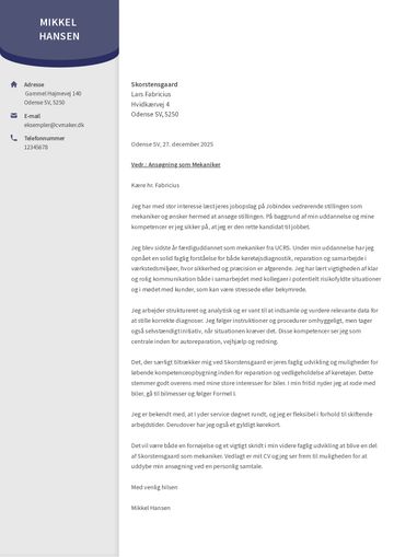 ansøgning skabelon duke lilla