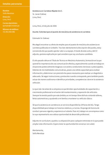 carta de presentación plantilla stanford amarillo