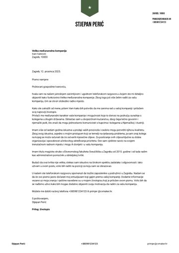 motivacijsko pismo predložak peking zeleno