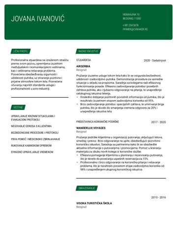 cv šablon cornell zeleno