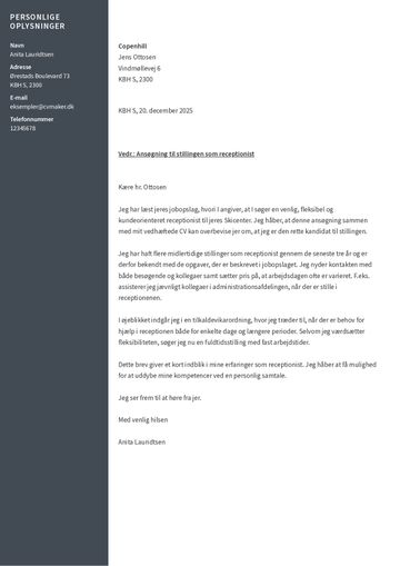 ansøgning skabelon harvard brun