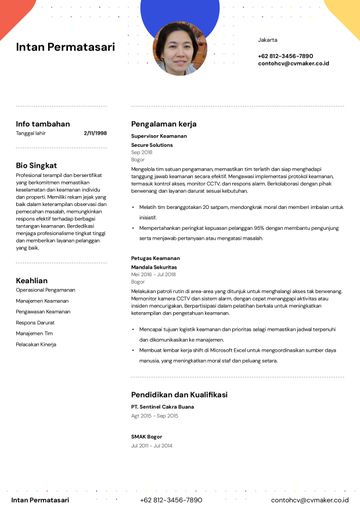 templat CV hopkins