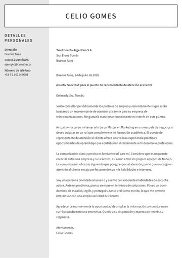 carta de presentación plantilla auckland marrón