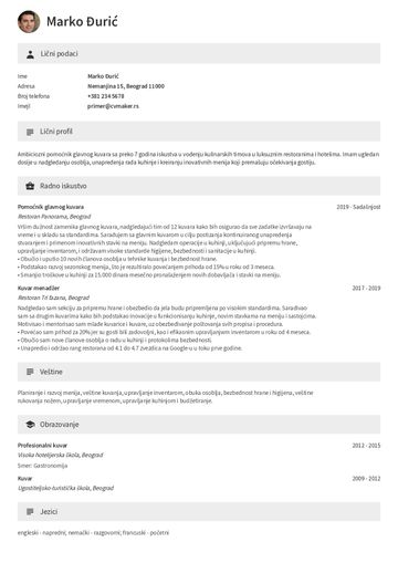 cv šablon berkeley braon