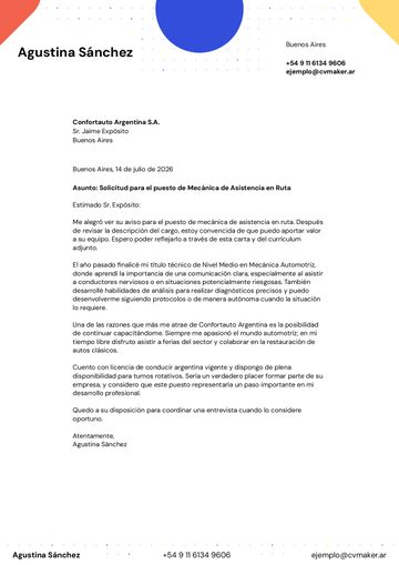 carta de presentación plantilla hopkins