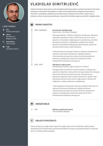 cv šablon harvard braon