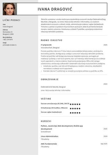 cv šablon auckland braon