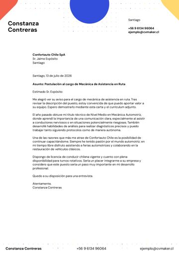 carta de presentación plantilla hopkins