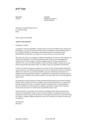 carta de presentación plantilla-toronto
