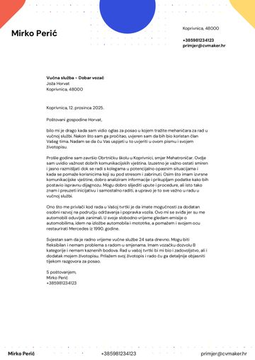 motivacijsko pismo predložak hopkins