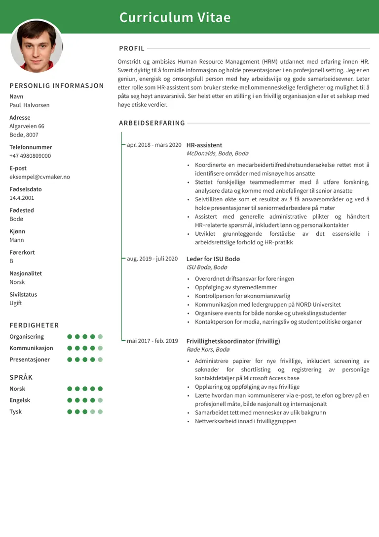 eksempel-cv-student-cv