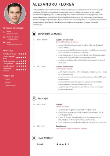 CV fotbalist