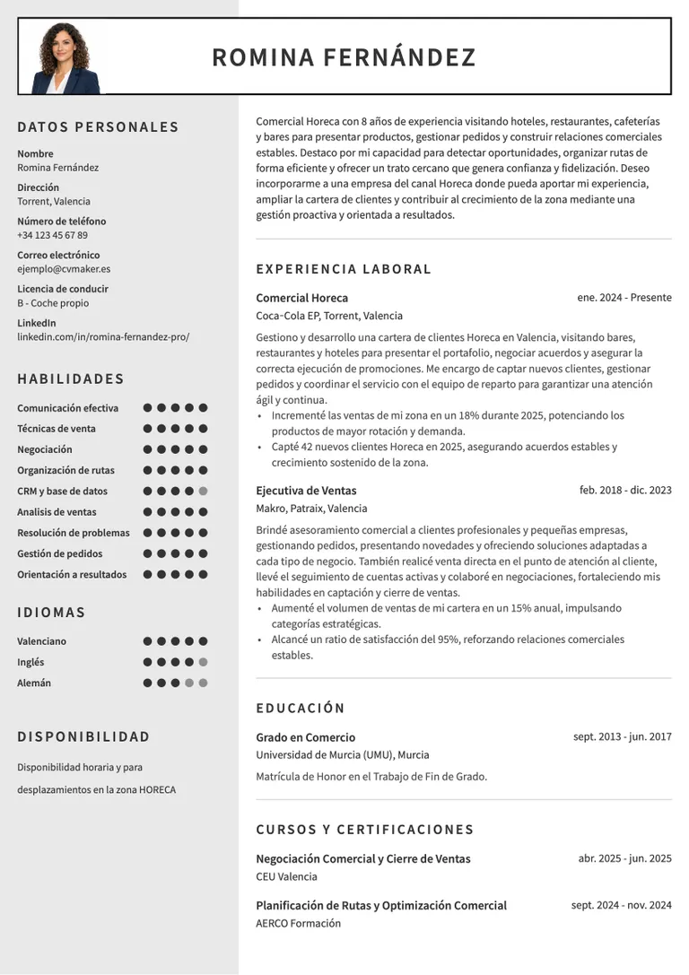 Currículum de Ventas