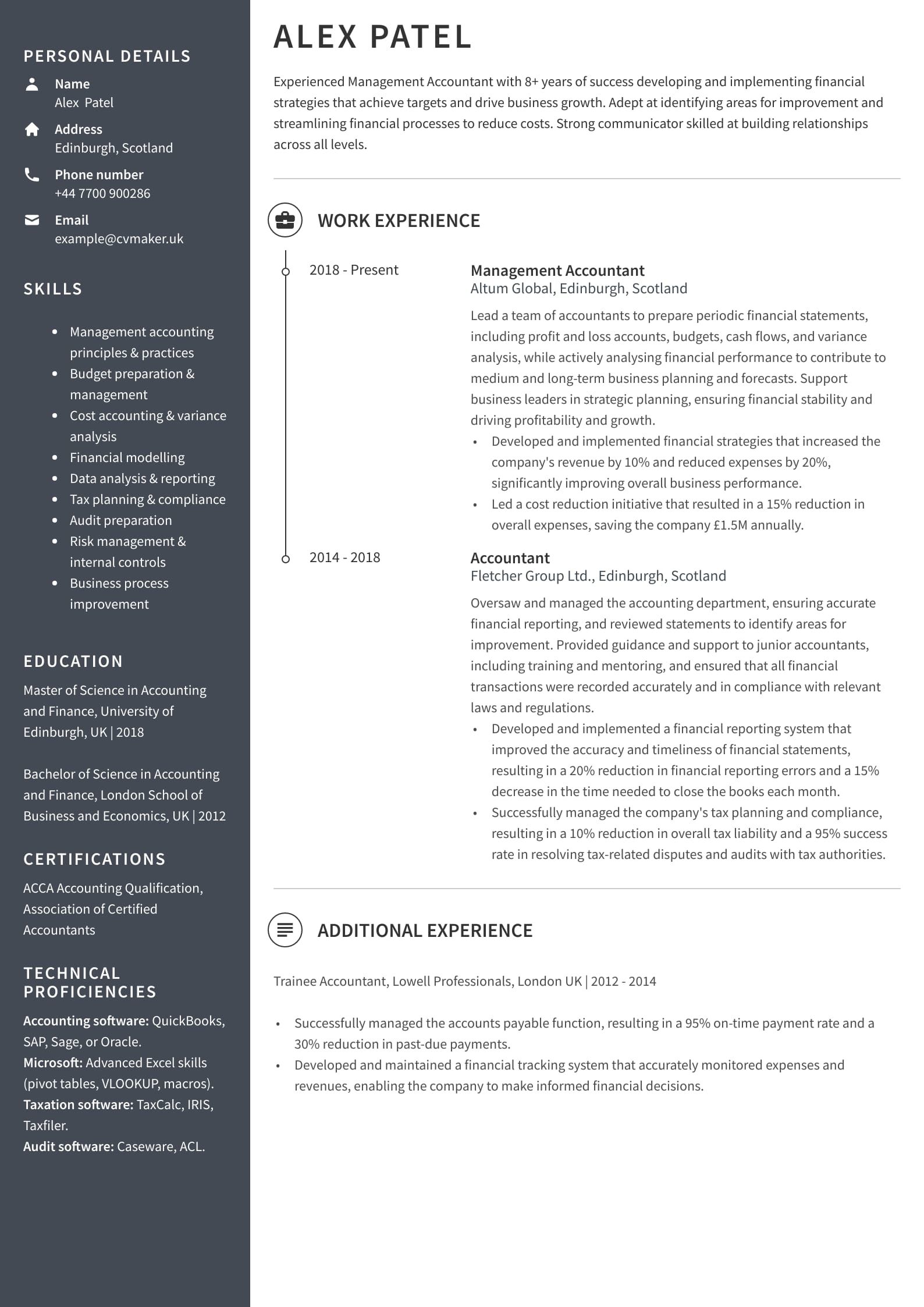 Accountant CV