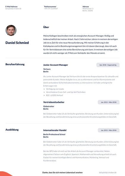 lebenslauf vorlage kreativ