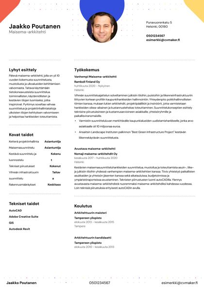 cv pohja hopkins