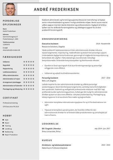 CV-skabelon auckland brun
