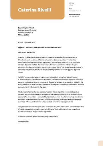 lettera presentazione esempio-columbia-dda15e