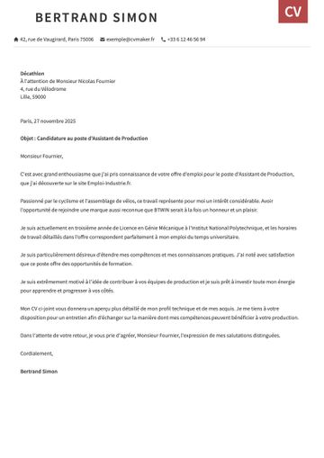 lettre de motivation modèle otago rouge