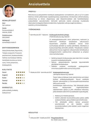 cv pohja cambridge ruskea