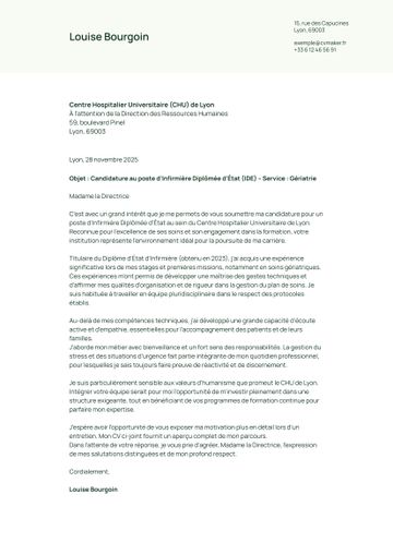 lettre de motivation modèle wheaton vert