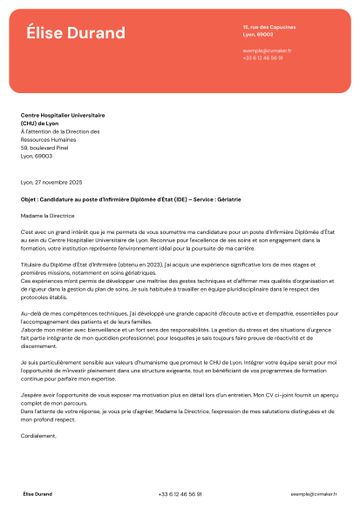 lettre de motivation modèle erasmus rouge