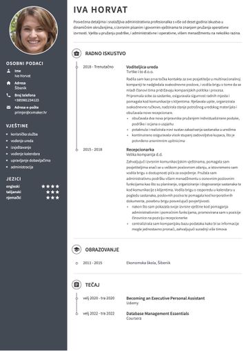 životopis obrazac harvard smeđe