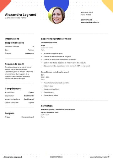 CV exemple hopkins
