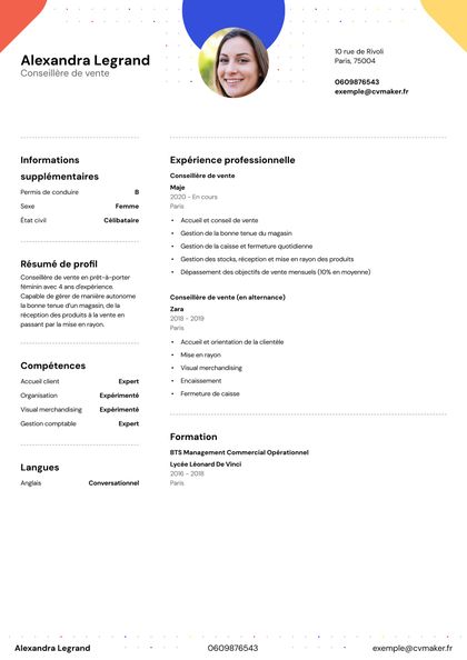CV exemple