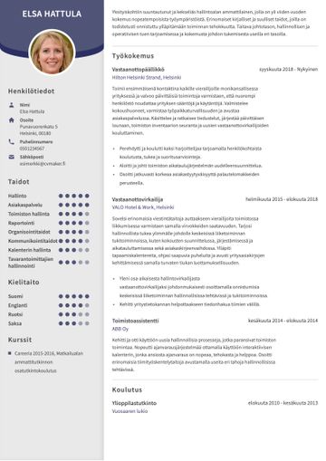 cv pohja edinburgh violetti