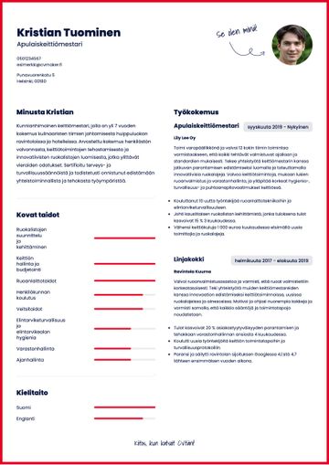 cv pohja michigan punainen
